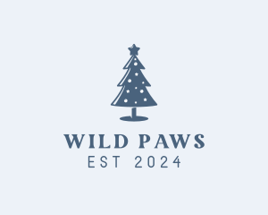 Xmas Christmas Tree  logo design