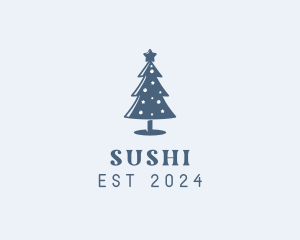 Xmas Christmas Tree  logo design