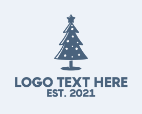 Tree - Xmas Christmas Tree logo design