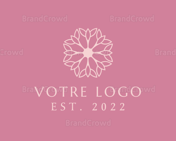 Floral Beauty Elegant Makeup Logo