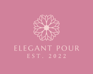 Floral Beauty Elegant Makeup logo design