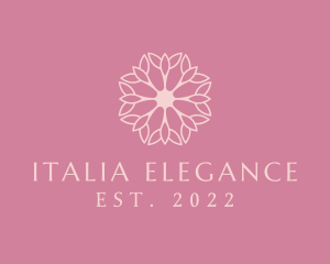 Floral Beauty Elegant Makeup logo design