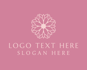Floral Beauty Elegant Makeup Logo