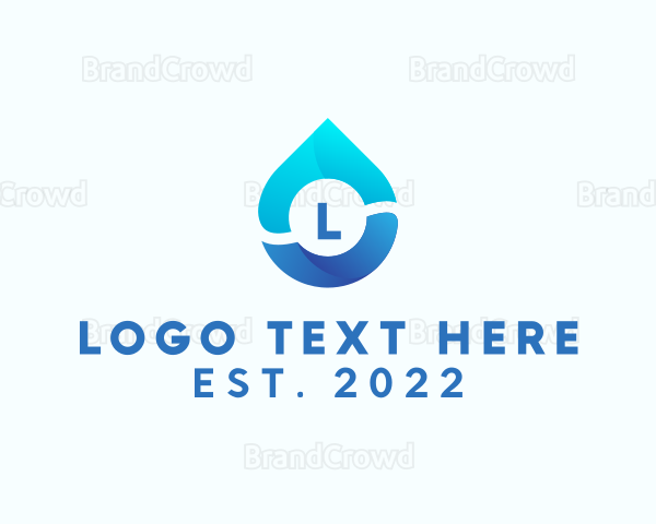 Water Cleaner Droplet Logo