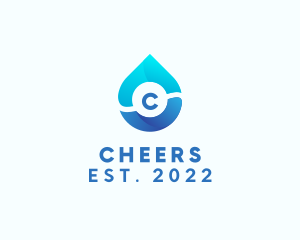 Wash - Water Cleaner Droplet logo design