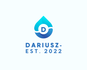 Water Cleaner Droplet logo design