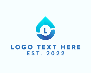 Drinking Water - Water Cleaner Droplet logo design