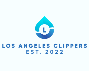 Water Cleaner Droplet logo design