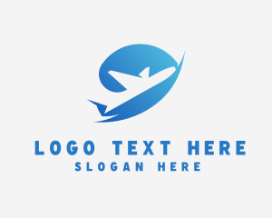 Aeroplane - Air Travel Transport logo design