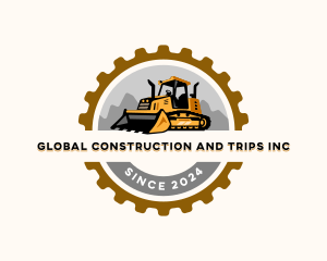 Demolition - Bulldozer Heavy Equipment logo design