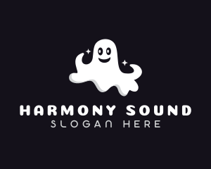 Scary Haunted Ghost Logo