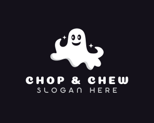 Scary Haunted Ghost Logo