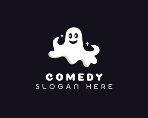 Scary Haunted Ghost Logo