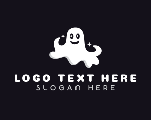 Scary Haunted Ghost Logo