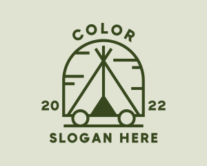 Outdoor Camping Tent Logo