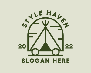 Outdoor Camping Tent Logo