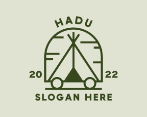 Tourism - Outdoor Camping Tent logo design