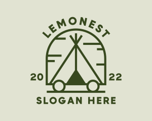 Idaho - Outdoor Camping Tent logo design