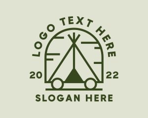 Outdoor Camping Tent Logo