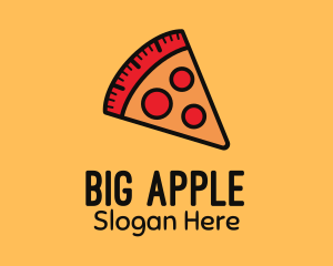 Pizza Calorie Metric logo design