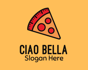 Italian - Pizza Calorie Metric logo design