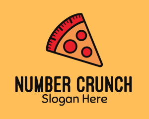 Math - Pizza Calorie Metric logo design