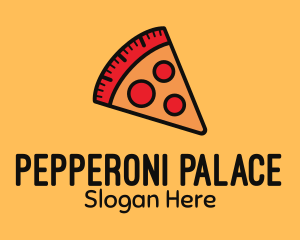 Pepperoni - Pizza Calorie Metric logo design