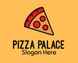 Pizza - Pizza Calorie Metric logo design