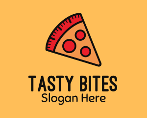 New York Slice - Pizza Calorie Metric logo design