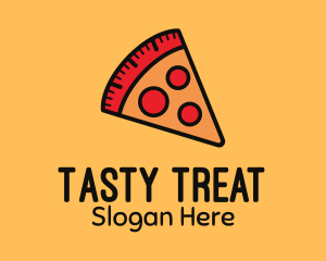Yummy - Pizza Calorie Metric logo design