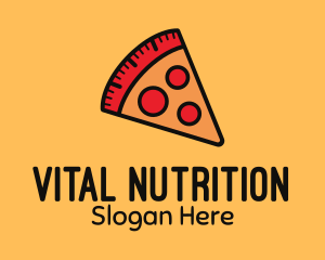 Nutritionist - Pizza Calorie Metric logo design
