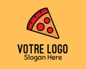 Food Stand - Pizza Calorie Metric logo design