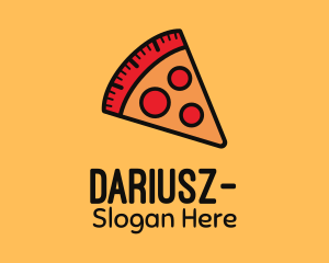 Fast Food - Pizza Calorie Metric logo design