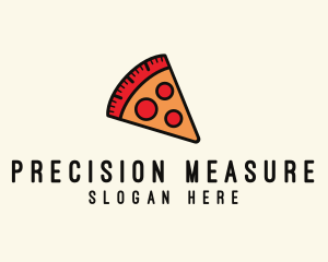 Pizza Calorie Metric logo design