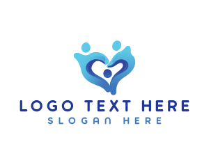 Caregiver - Family Heart Planning logo design