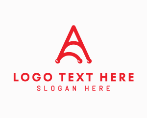 Lettermark A - Red Cherry A logo design