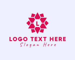 Geometric Flower Jewelry Boutique logo design