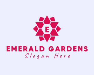 Geometric Flower Jewelry Boutique logo design