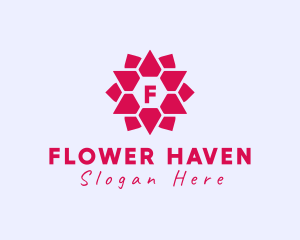 Geometric Flower Jewelry Boutique logo design