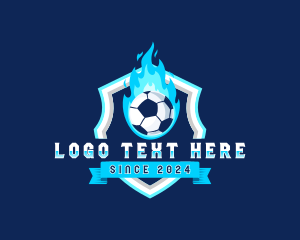 Badge - Blazing Soccer Football logo design