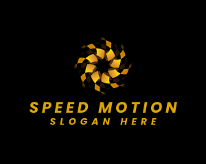 Motion - Vortex Motion Technology logo design