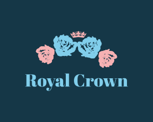 Royal Crown Flower logo design