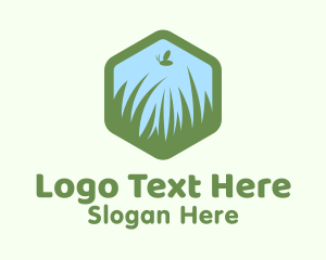 Nature Lawn Grass Logo