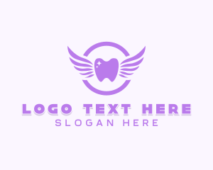 Tooth - Wings Dental Clinic logo design