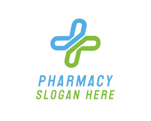 Medical Cross Pharmacy logo design