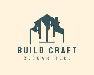 Warehouse Home Building logo design