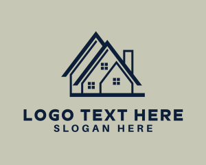 Contractor - House Property Realtor logo design