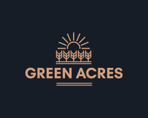 Agricultural - Agriculture Farming Sun logo design
