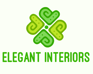 Green Clover Decor logo design