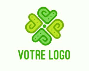 Green Heart - Green Clover Decor logo design